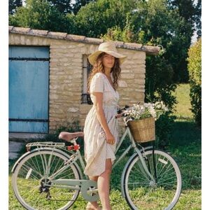 Christy Dawn crème strawberry dawn xl Midi Dress